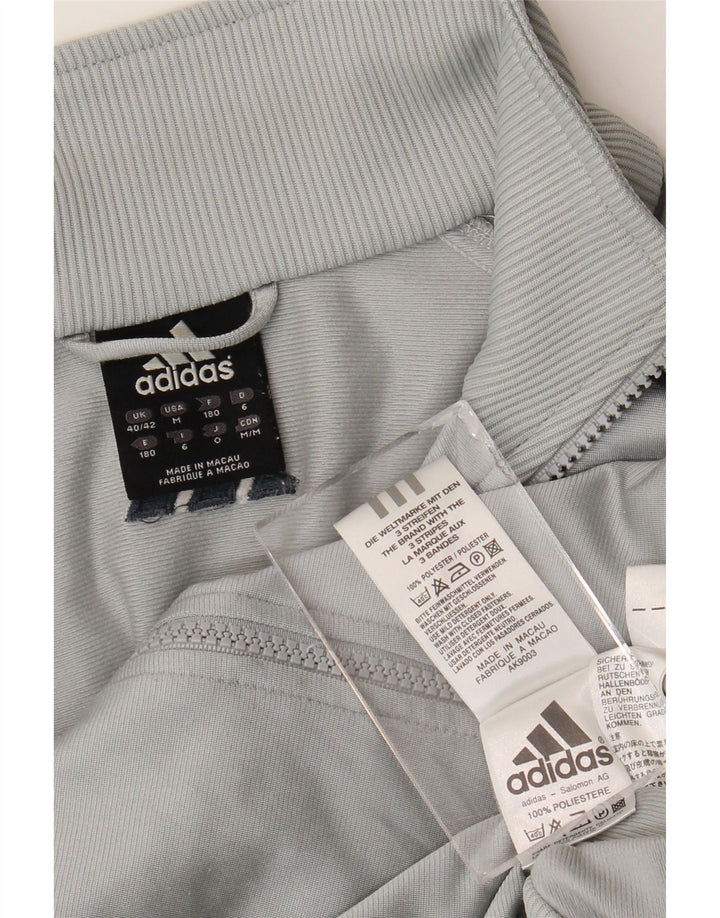 Adidas Veste de survêtement coupe ample pour homme UK 40/42 Gris moyen Polyester