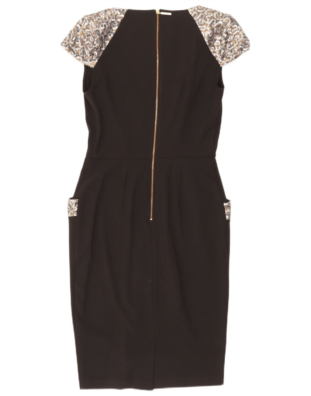 CLOSET Robe fourreau pour femme UK 10 Petit Noir Polyester