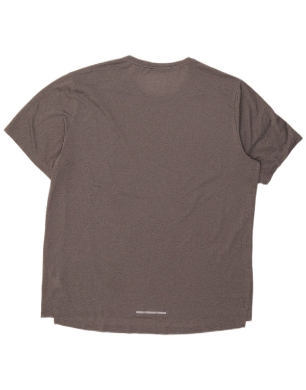 Nike Hommes Dri Fit T-Shirt Haut XL Gris Polyester