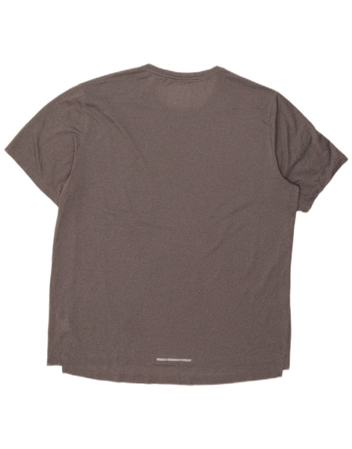 Nike Hommes Dri Fit T-Shirt Haut XL Gris Polyester