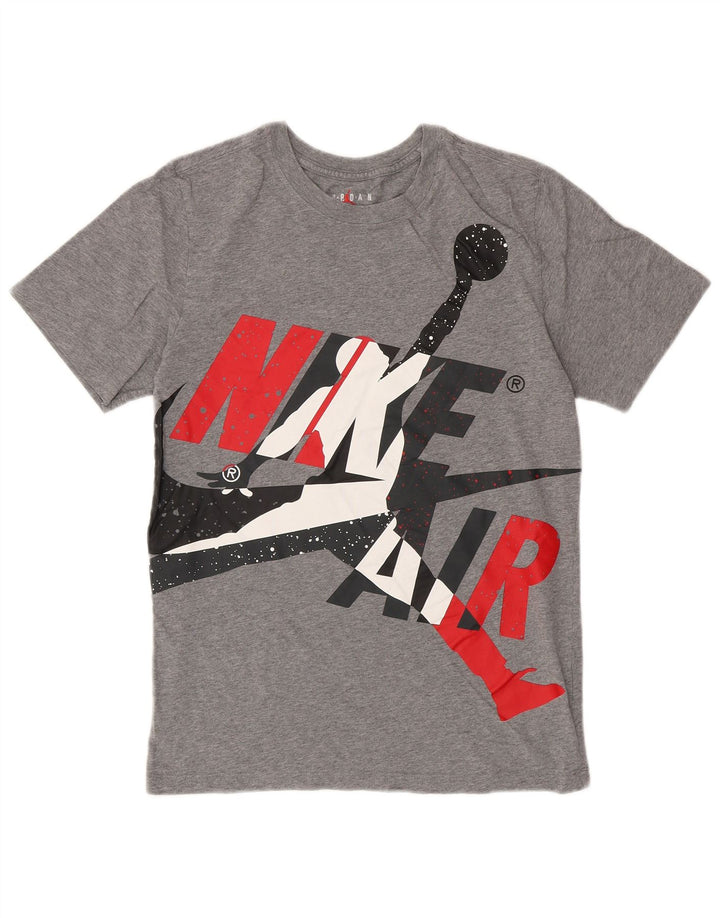 Jordan T-shirt graphique pour homme, petit, gris, coton