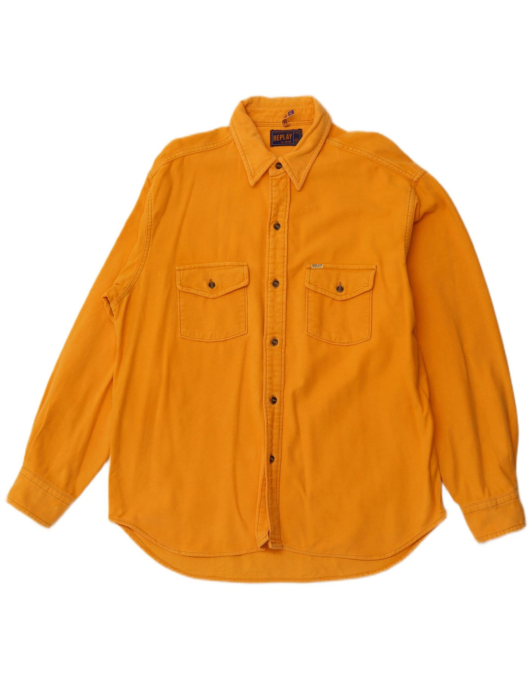 REPLAY Chemise Flanelle Homme XL Jaune