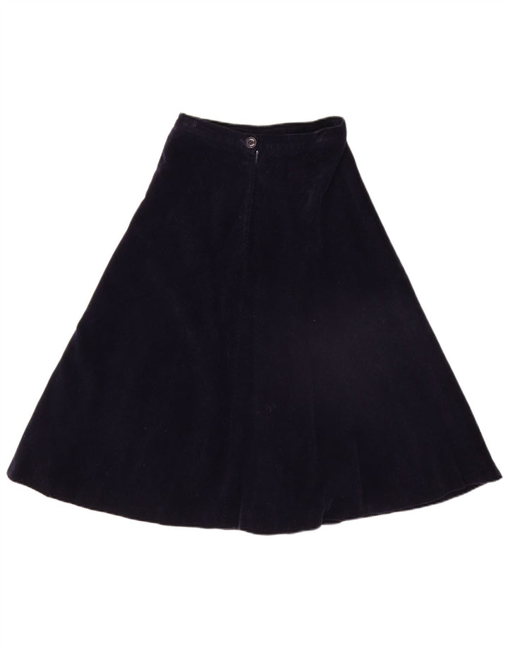 PIERRE D'ALBY Ensemble jupe 2 pièces en velours côtelé pour femme UK 10 Small W24 Bleu marine