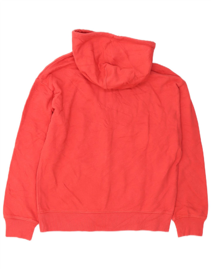 Levi's Pull à capuche surdimensionné zippé pour femme UK 10 Small Rouge Coton