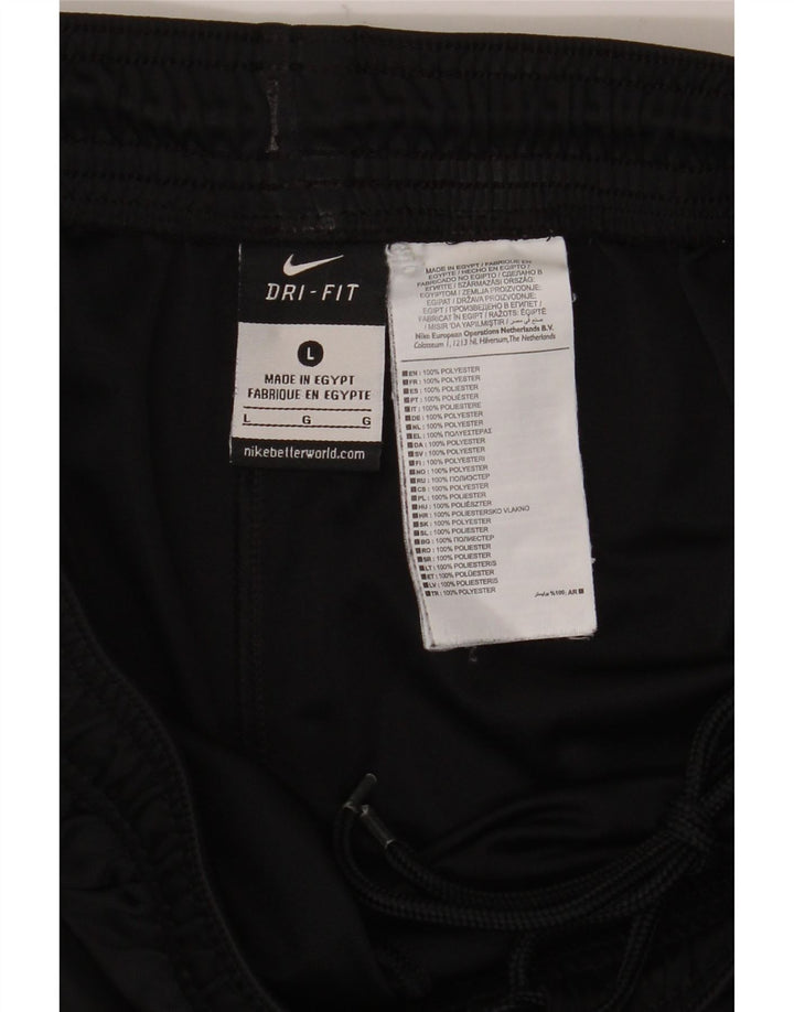 Short de sport Nike Dri Fit pour hommes, grand, noir, polyester