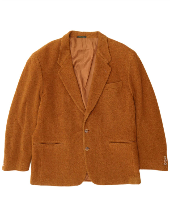 Valentino Veste Blazer 2 Boutons Homme IT 54 2XL Marron Laine Vierge