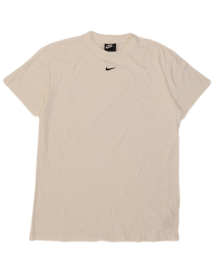Nike T-Shirt Homme Blanc Moyen Coton