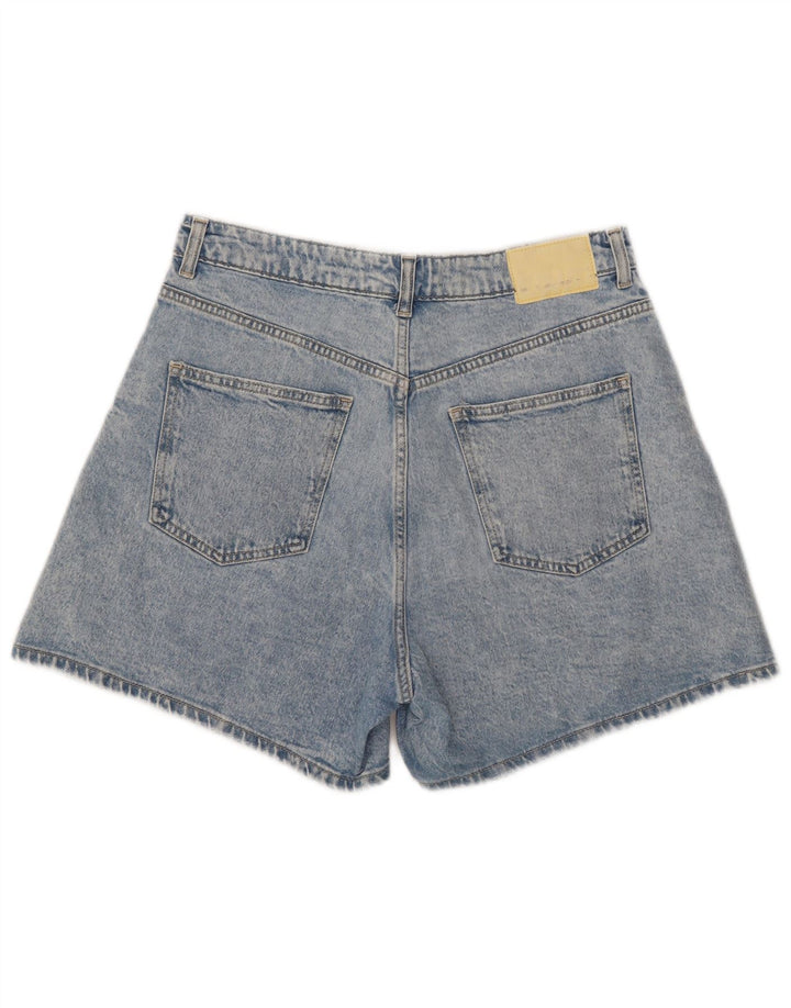 ZARA Short en jean pour femme EU 40 Medium W30 Bleu