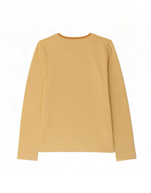 Zara Girls Graphic Top Manches Longues 15-16 ans Jaune Coton