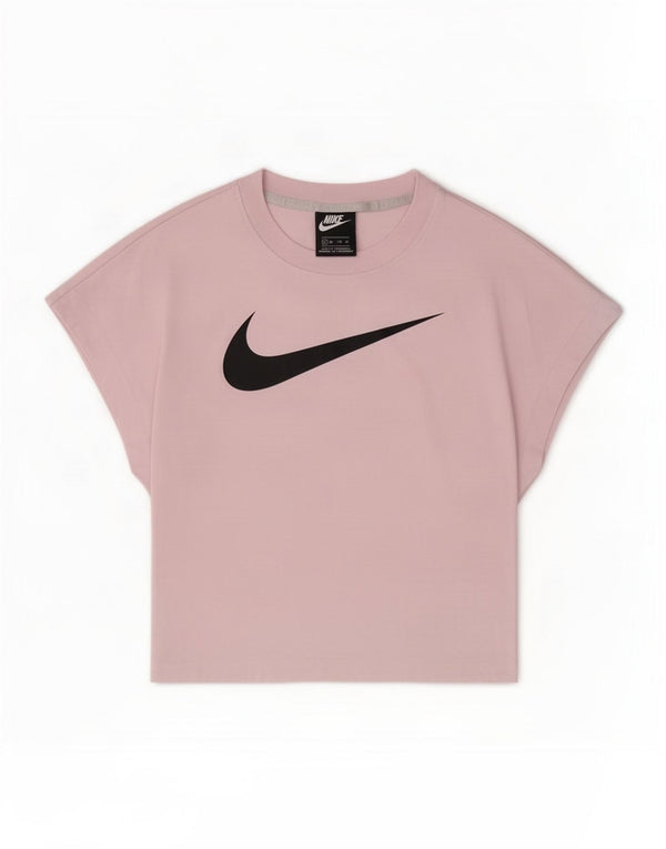 Nike T-shirt court graphique pour femme UK 4 XS Rose