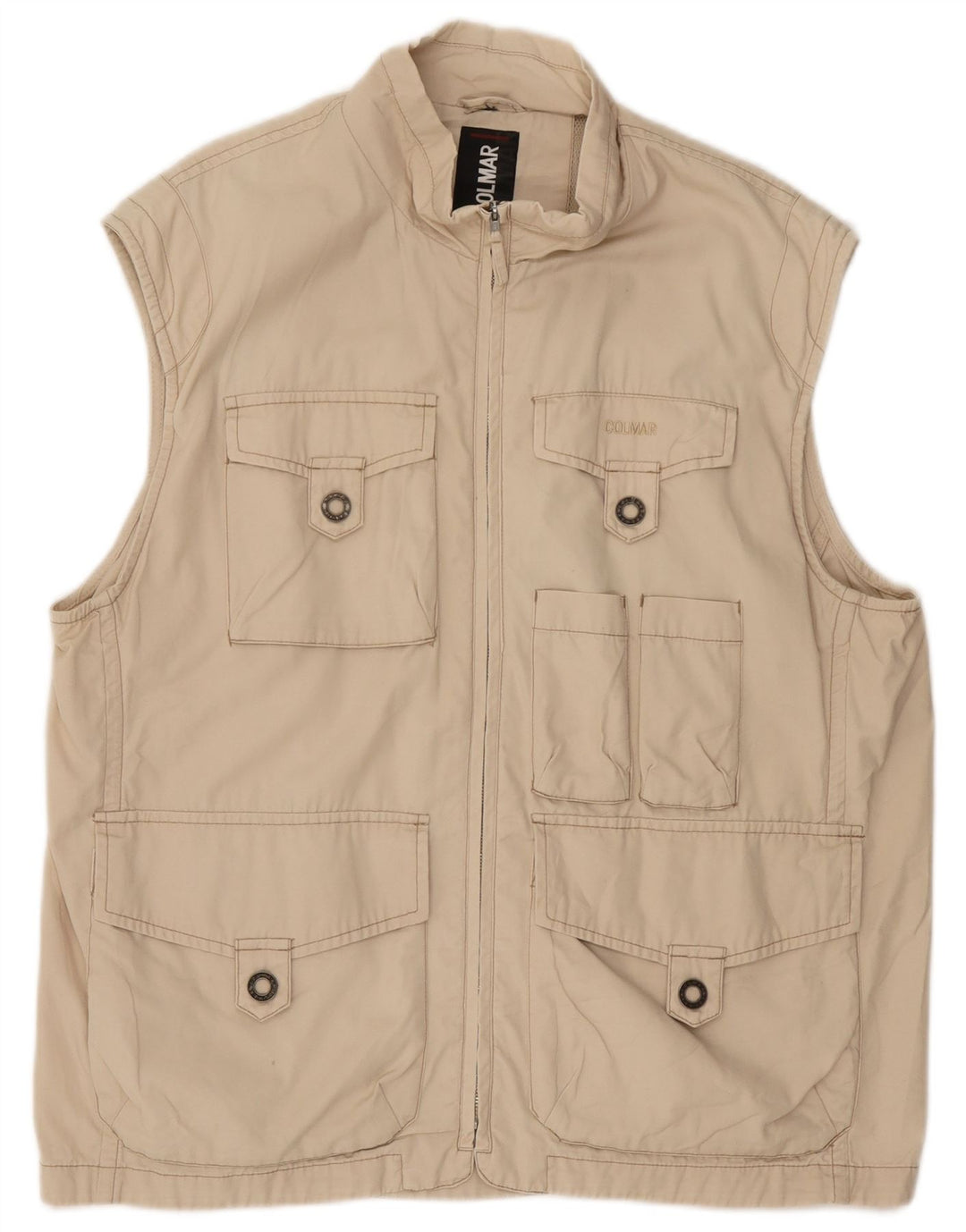 Colmar Gilet utilitaire pour homme UK 42 XL Beige Coton
