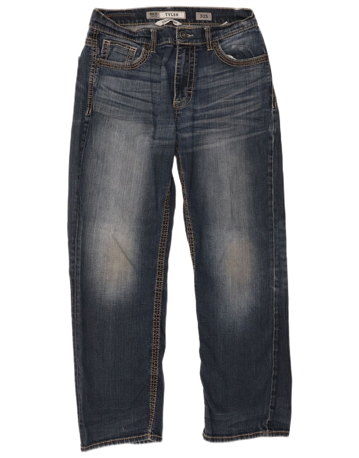 BKE Jean Droit Tyler Homme W32 L28 Bleu Marine Coton