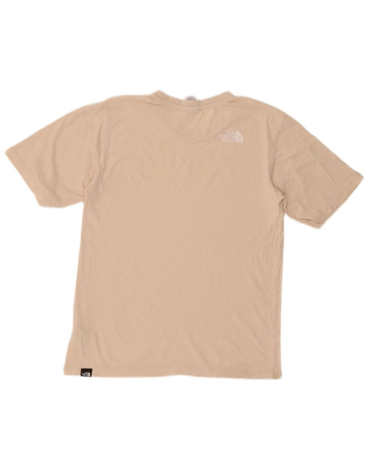 THE NORTH FACE T-Shirt Femme Top UK 6 XS Beige Coton