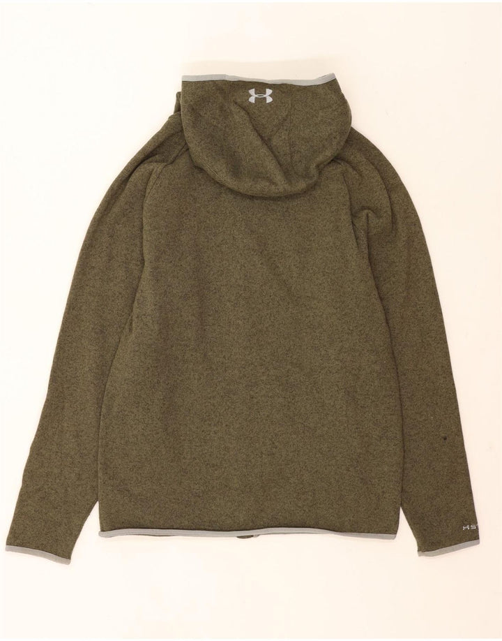 Under Armour Pull à capuche zippé pour homme, grand vert moucheté