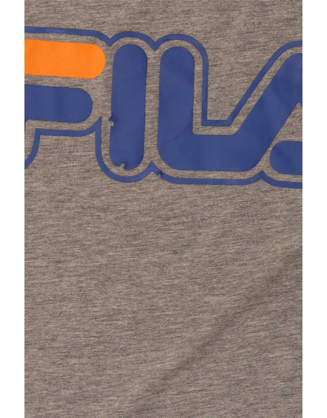 Fila T-Shirt Graphique Homme Gris Moyen Moucheté Coton