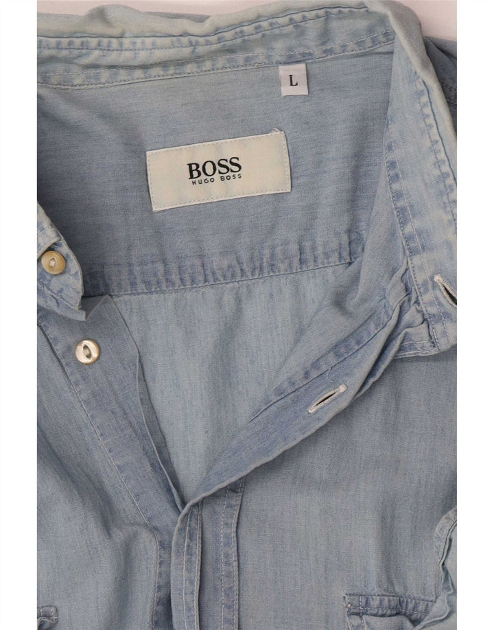 Hugo Boss Chemise homme grand bleu