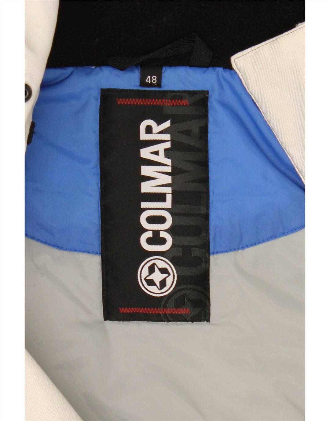 Colmar Veste de ski à capuche pour homme IT 48 Medium White Colourblock