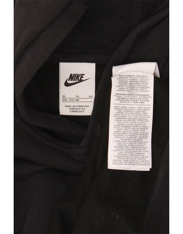 NIKE Pull à capuche garçon 13-14 ans XL Noir Coton