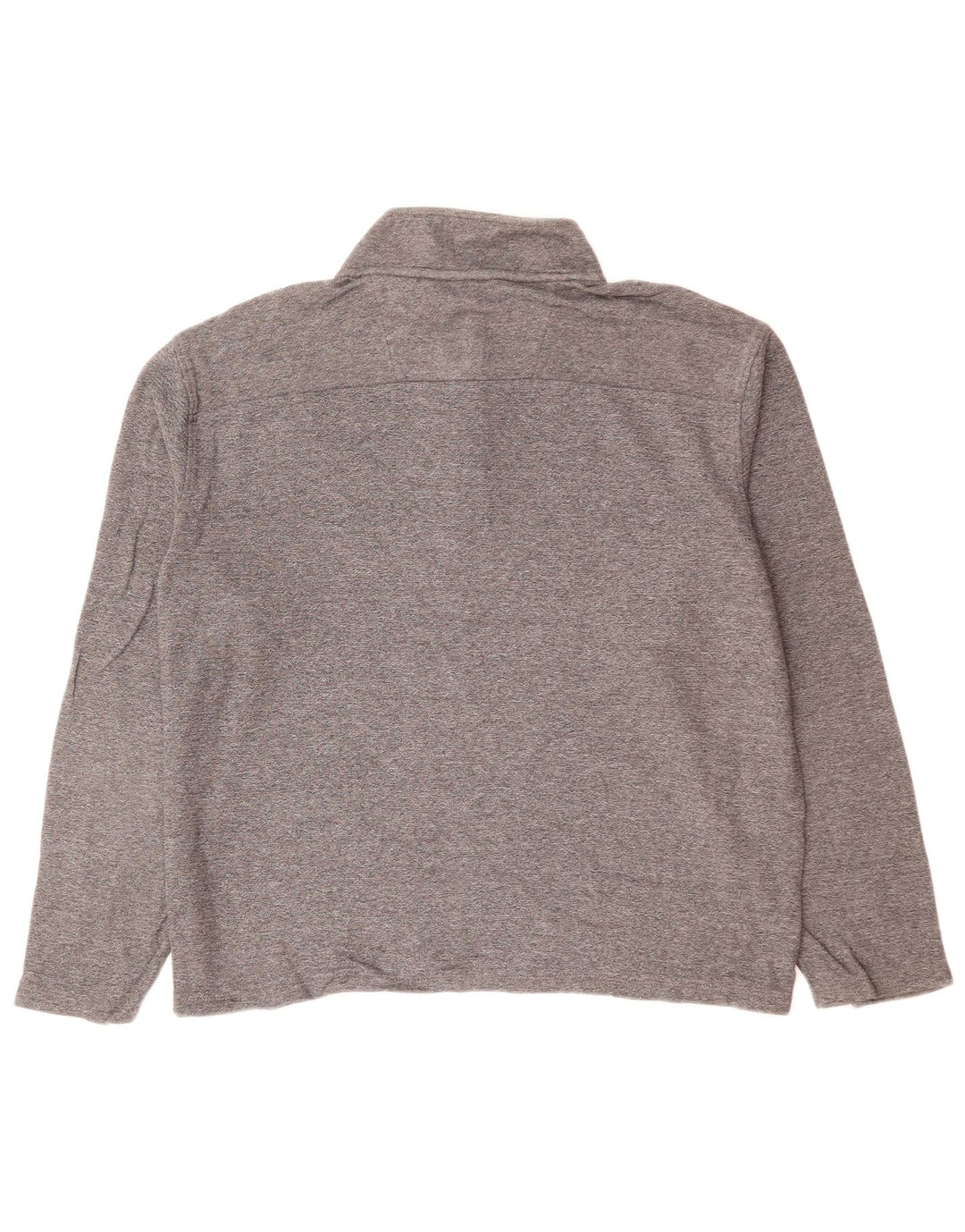 CALVIN KLEIN Sweat-shirt surdimensionné à col zippé pour femme UK 12 Gris moyen