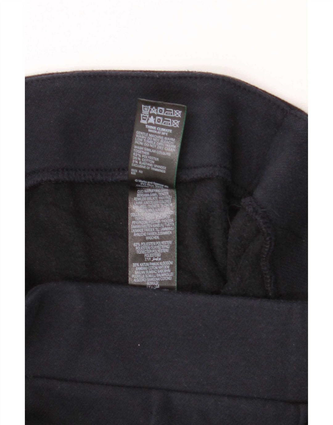 Marks & Spencer Leggings Femme UK 8 Small Bleu Marine Polyester