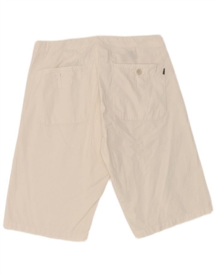 Belfe Short Chino Homme W30 Coton Blanc Moyen