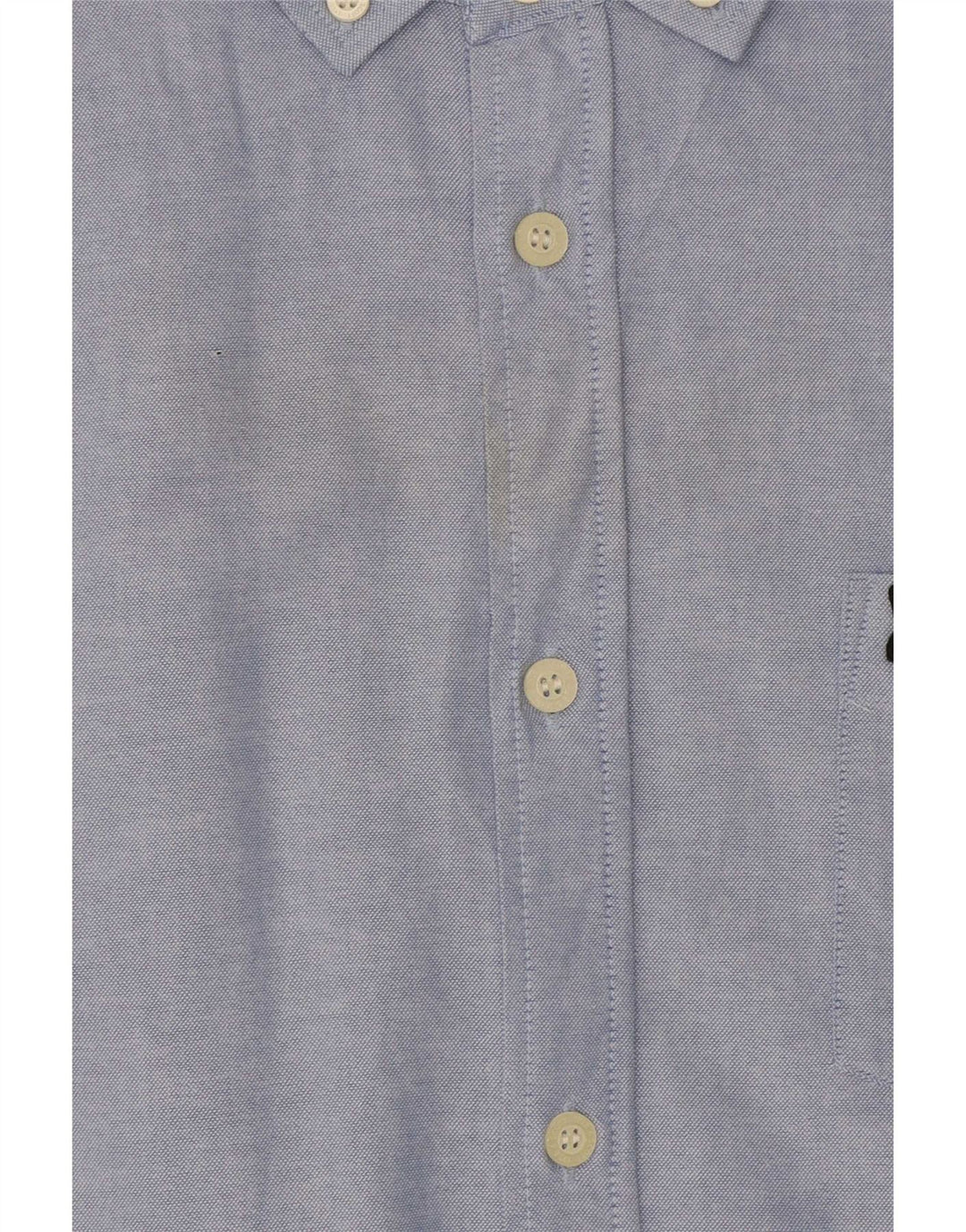 Lyle & Scott Chemise à manches courtes pour hommes en coton bleu moyen