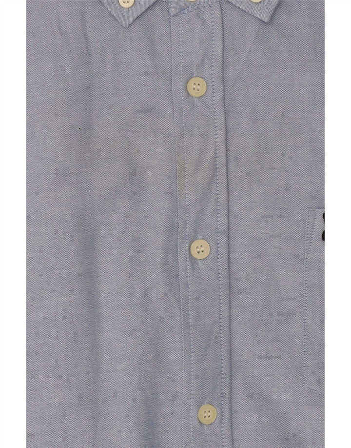 Lyle & Scott Chemise à manches courtes pour hommes en coton bleu moyen