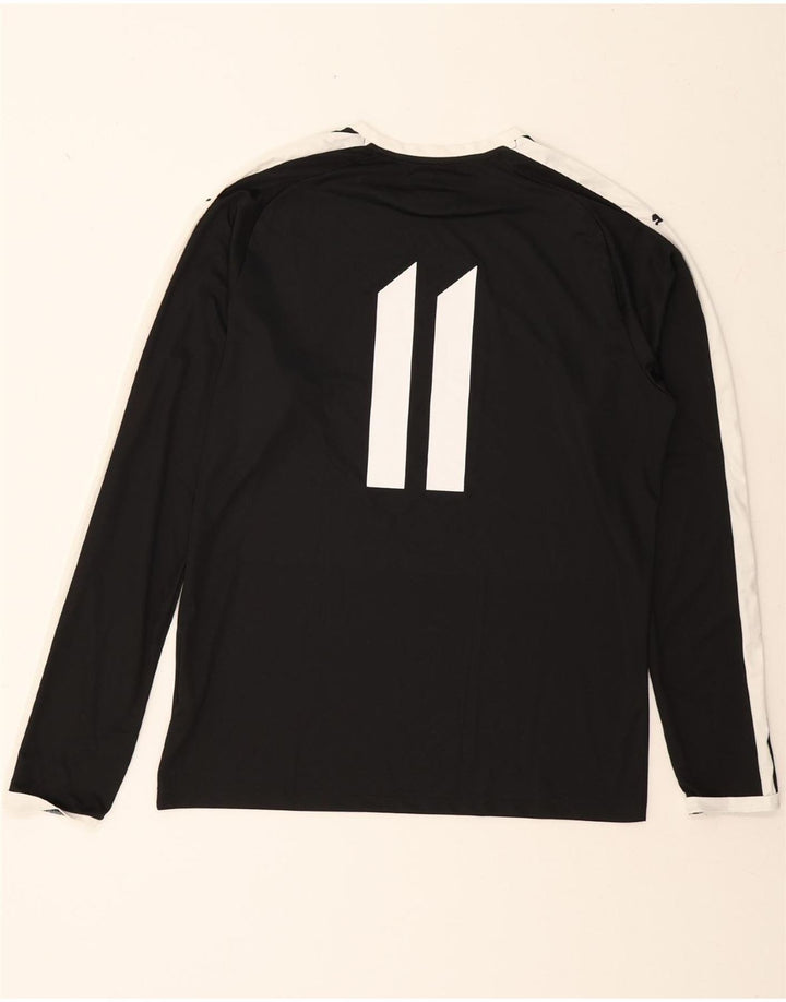 PUMA Mens Top Long Sleeve Large Black Colourblock Polyester Vintage Puma and Second-Hand Puma from Messina Hembry 