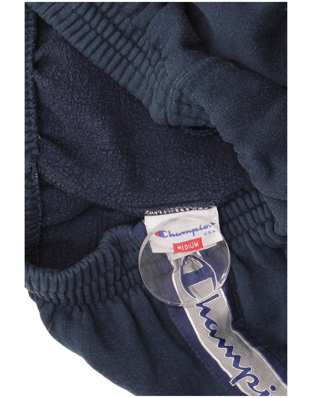 CHAMPION Pantalon de Survêtement Graphique Homme Bleu Marine Moyen Coton