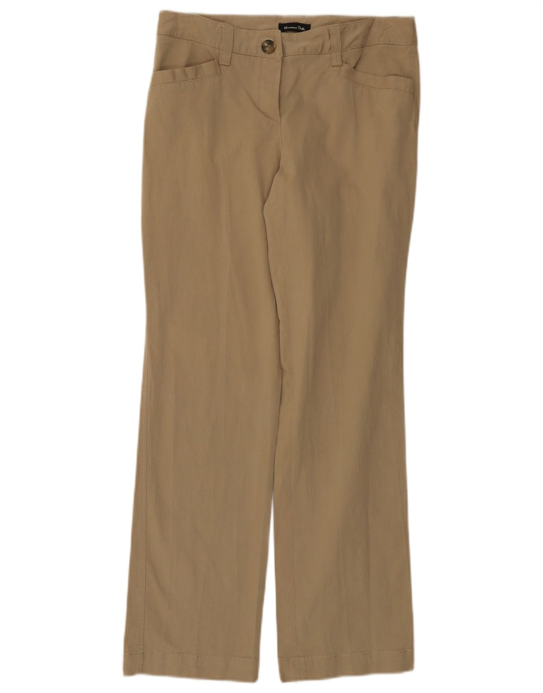 Massimo Dutti Pantalon décontracté bootcut pour femme EU 42 Large W32 L32 Beige