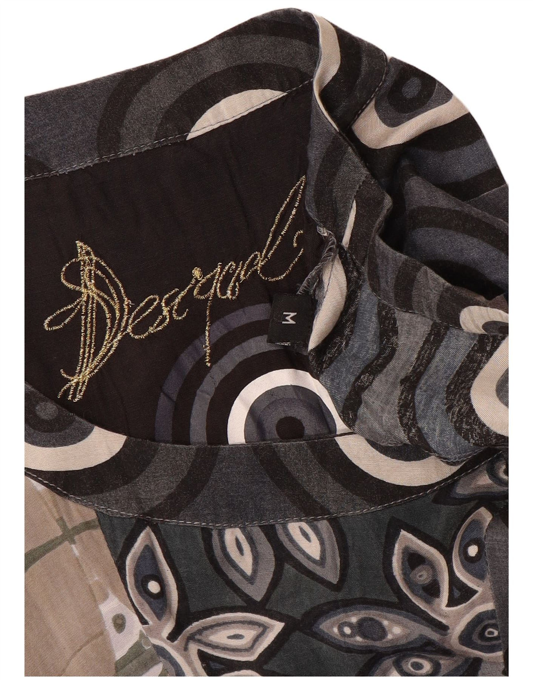 Desigual Robe trapèze pour femme UK 42 Medium Multicolore Géométrique