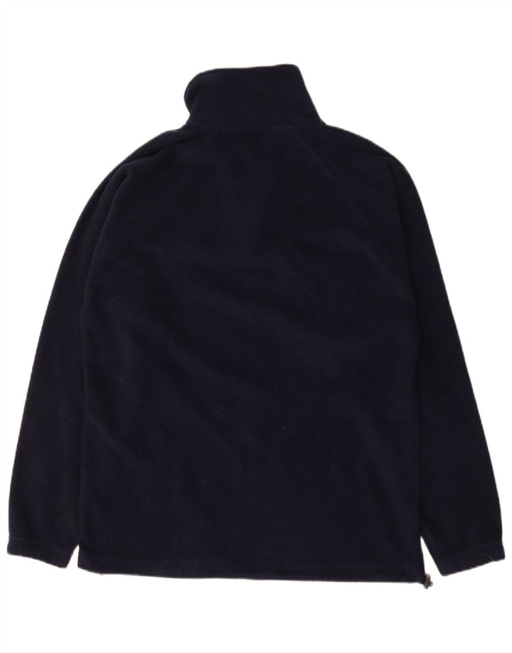 Kappa Pull polaire à col zippé pour homme, petit, bleu marine, polyester