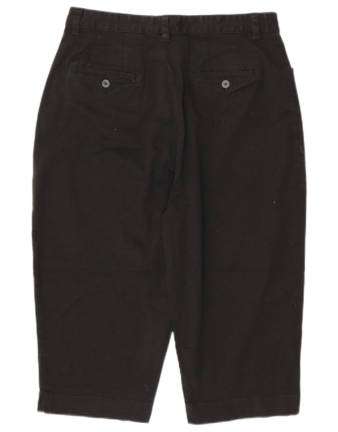 LEE Pantalon Capri Taille Haute Kaki pour Femme US 16 2XL W32 L18 Coton Noir