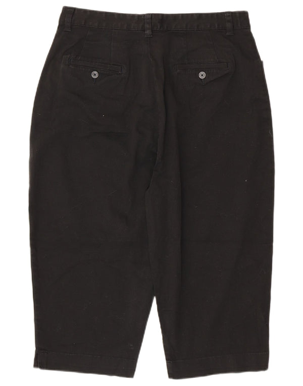 LEE Pantalon Capri Taille Haute Kaki pour Femme US 16 2XL W32 L18 Coton Noir