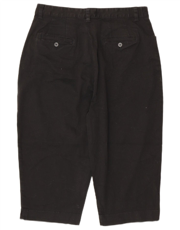 LEE Pantalon Capri Taille Haute Kaki pour Femme US 16 2XL W32 L18 Coton Noir