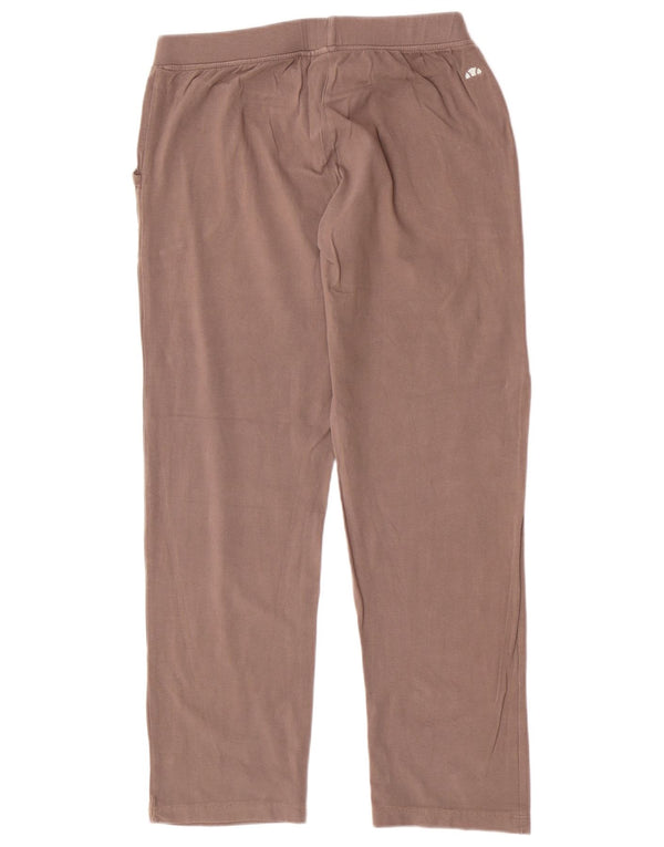 Ellesse Pantalon de survêtement pour femme UK 12 Marron moyen Coton