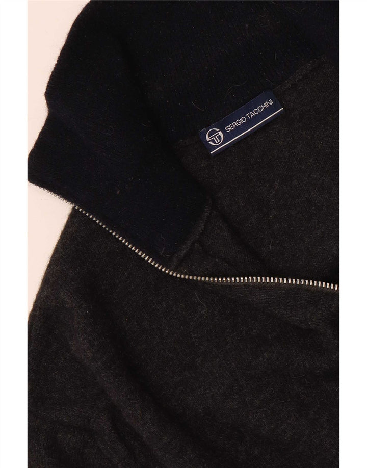 Sergio Tacchini Pull Col Zippé Homme Gris Moyen