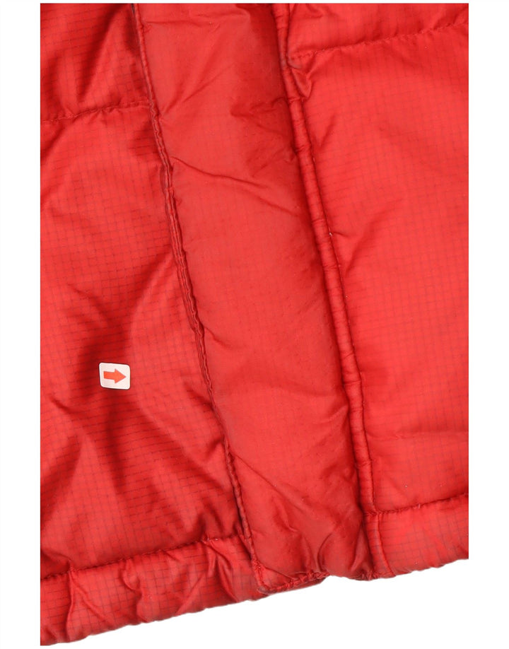 Dickies Veste matelassée à capuche pour homme UK 38 Medium Rouge Colorblock Nylon