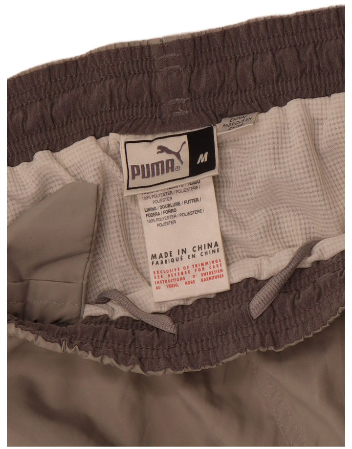 Puma Short de Sport Homme Gris Moyen Polyester