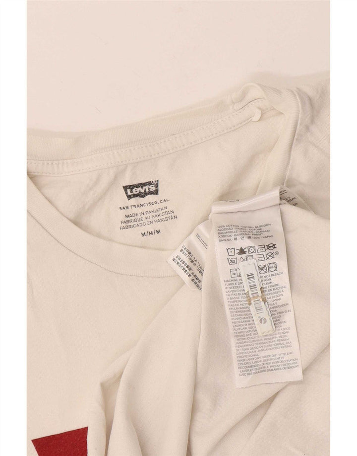 Levi's T-shirt graphique pour homme en coton blanc moyen