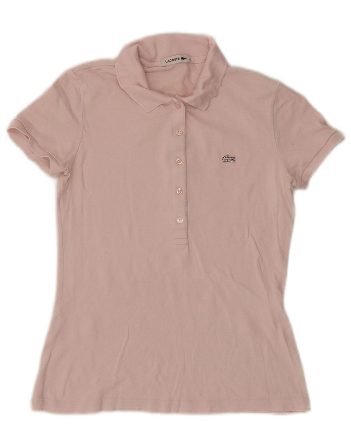 Lacoste Polo Femme Taille 36 Petit Rose Coton