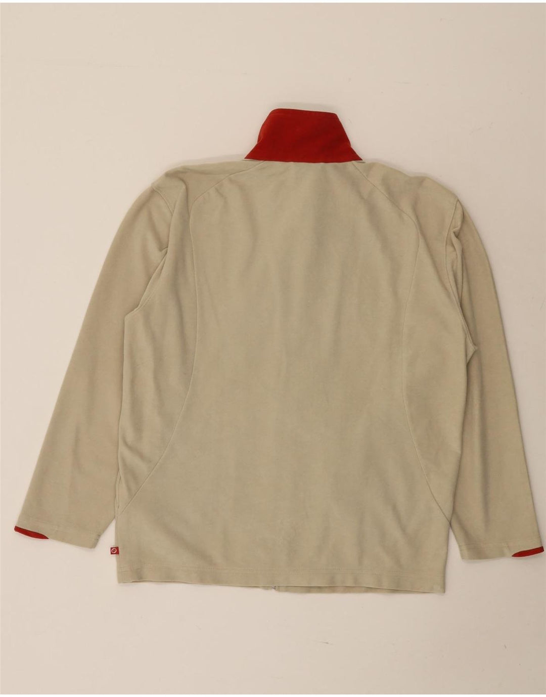 LOTTO Veste de survêtement surdimensionnée pour femme UK 10 Small Beige Colourblock