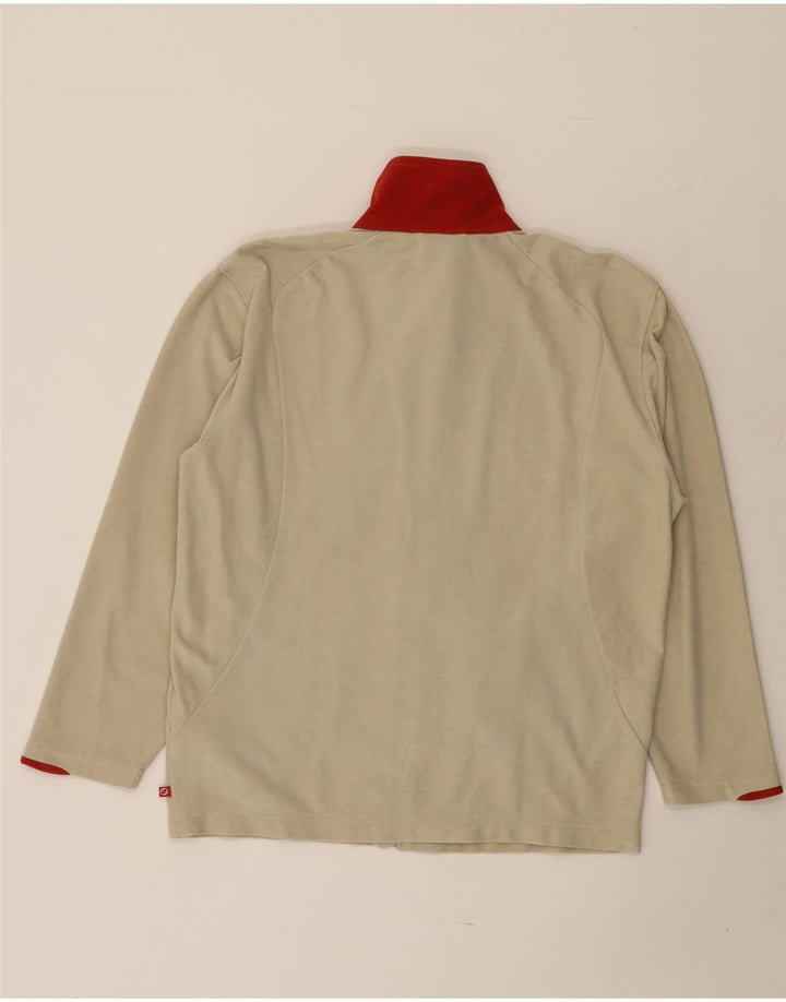 LOTTO Veste de survêtement surdimensionnée pour femme UK 10 Small Beige Colourblock