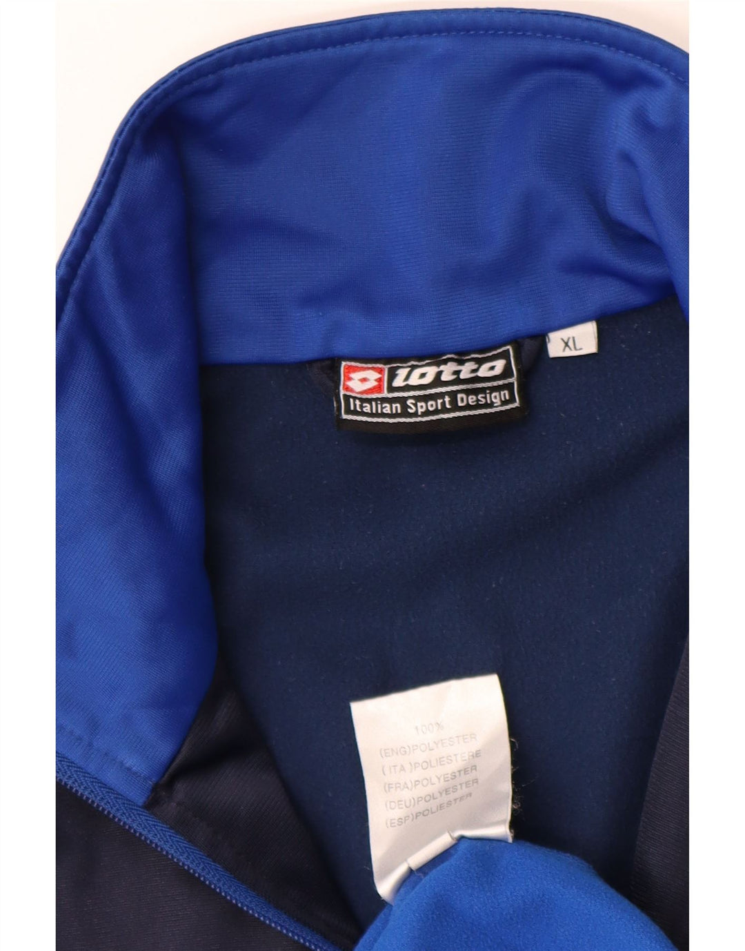 LOTTO Veste de Survêtement Homme XL Bleu Colorblock Polyester