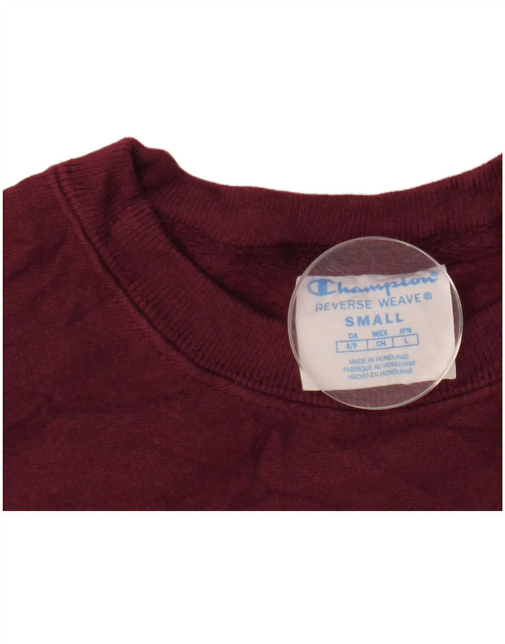 CHAMPION Sweat-shirt surdimensionné graphique pour femme UK 10 Petit Bordeaux