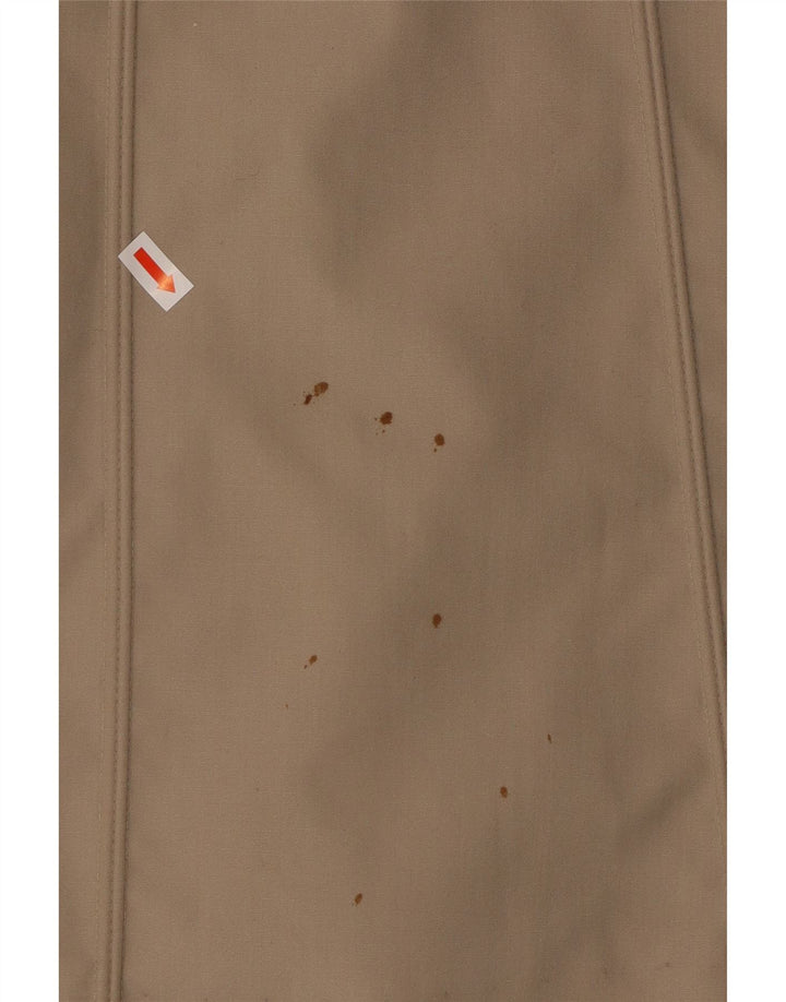 VINTAGE Femmes Oversize Fausse Fourrure Pardessus EU 40 Polyester Beige Moyen