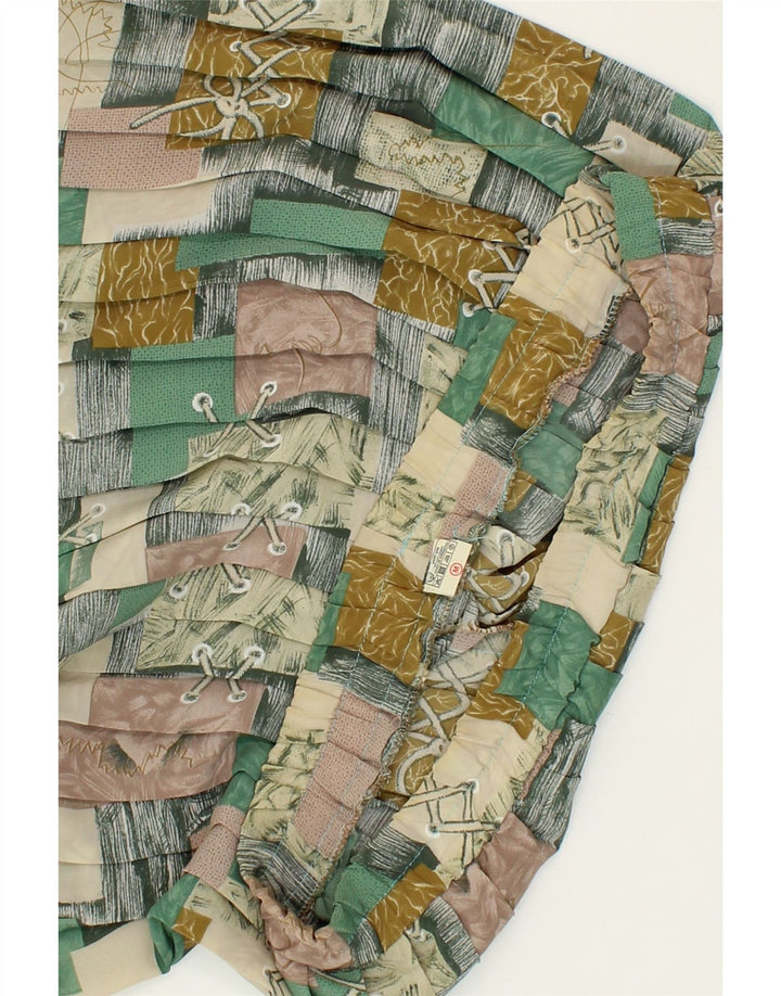 VINTAGE Womens Knife Pleated Skirt  Medium W30  Multicoloured Patchwork Vintage Vintage and Second-Hand Vintage from Messina Hembry 