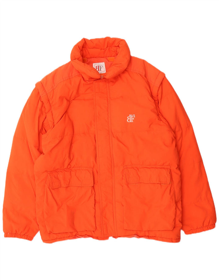 Belfe Veste matelassée pour homme UK 42 XL Orange Polyamide
