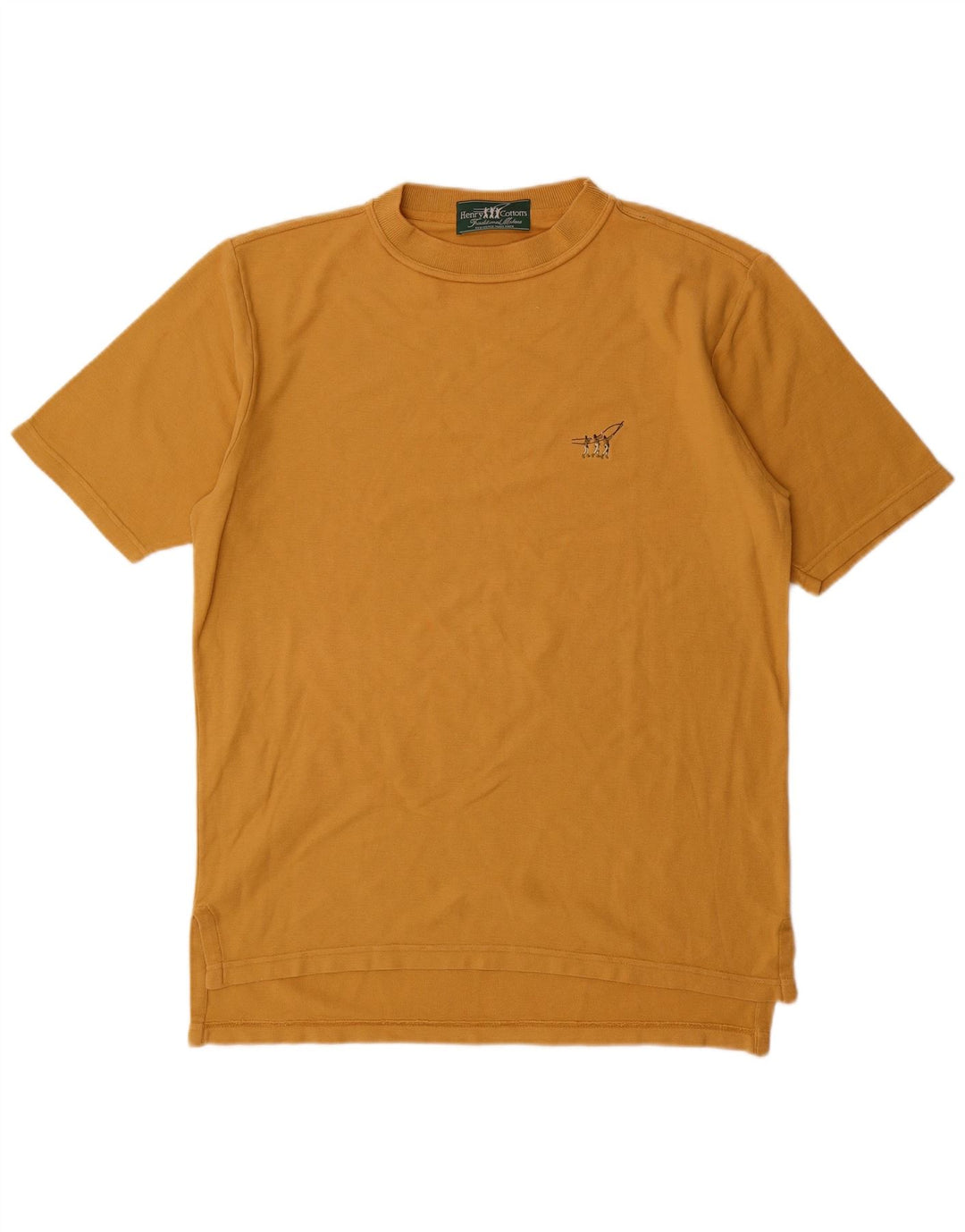 Henry Cottons T-Shirt Homme Jaune Moyen Coton