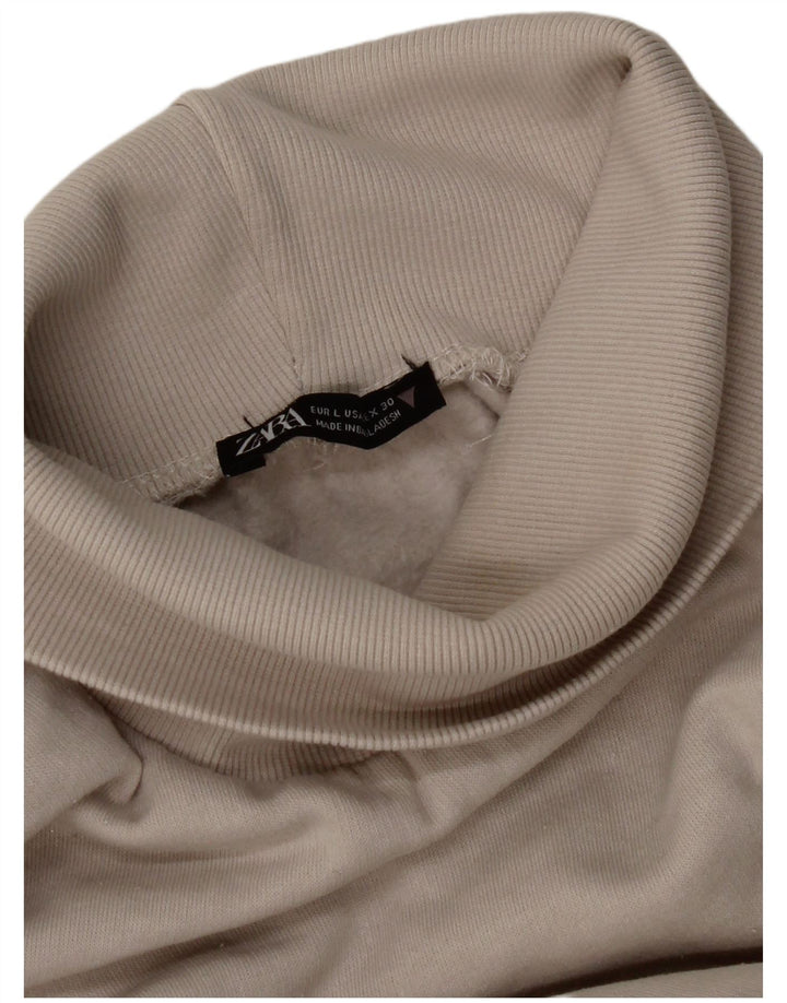 Zara Pull col roulé pour femme UK 14 Gris moyen
